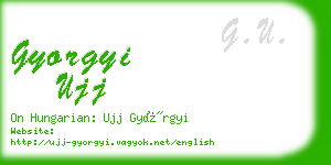 gyorgyi ujj business card